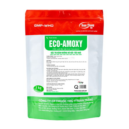 ECO AMOXY - ĐẶC TRỊ THƯƠNG HÀN, PHÂN XANH, PHÂN TRẮNG, NHỚT VÀNG
