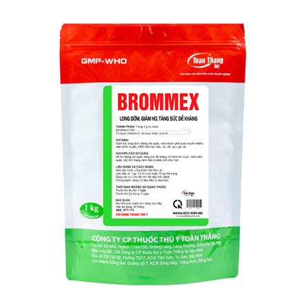 BROMMEX - LONG ĐỜM, GIẢM HO, TẮNG SỨC ĐỀ KHÁNG.