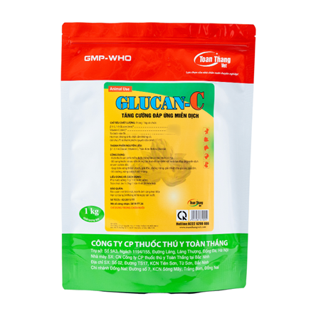 GLUCAN-C - CHẾ PHẨM SINH HỌC TĂNG MIỄN DỊCH GIÚP GIẢM TIÊU CHẢY VÀ TĂNG TRỌNG