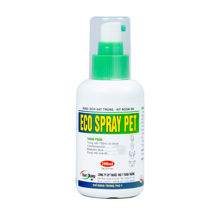 ECO - SPRAY PET - Spray to treat scabies, ticks, fleas on dogs.