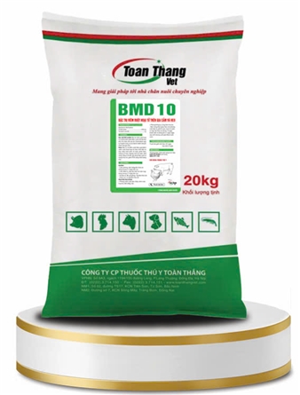 BMD 10 PREMIX - ĐẶC TRỊ VIÊM HOẠI TỬ TRÊN GIA CẦM VÀ HEO