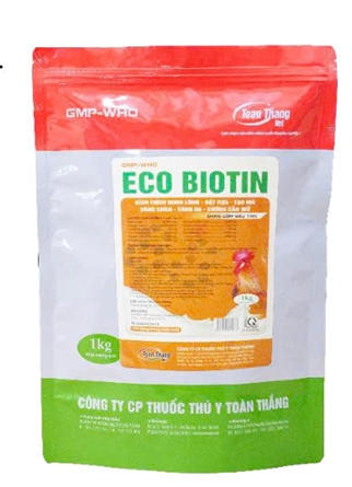 ECO - BIOTIN  (dạng cốm) - Kích thích bung lông, bật cựa, tạo mã vàng chân, vàng da, chống cắn mổ