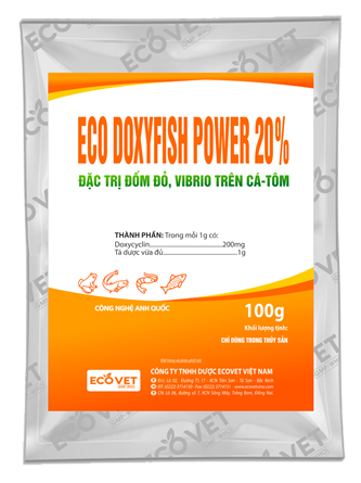 ECO DOXYFISH POWER 20% - Thuốc đặc trị đốm đỏ, Vibrio trên cá - tôm