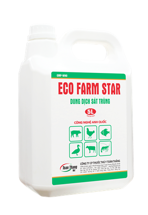 ECO - FARM STAR - Disinfectant solution kills viruses, bacteria, and prevents diseases