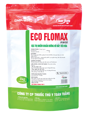 ECO - FLOMAX POWER  - Đặc trị bệnh nhiễm khuẩn đường hô hấp, tiêu hóa