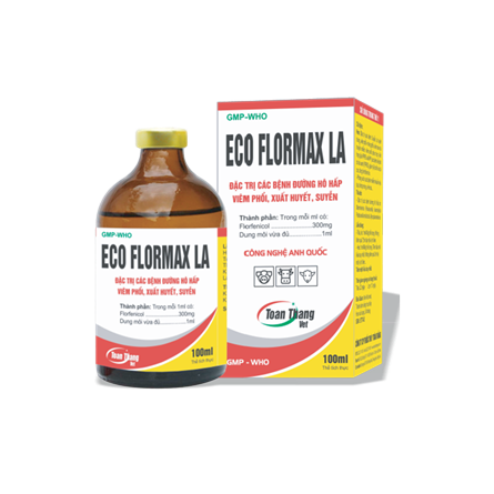 Eco Flormax La - Đặc trị các bệnh đường hô hấp, viêm phổi xuất huyết, suyễn