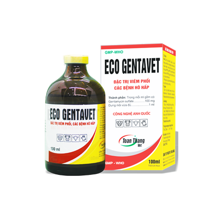 Eco Gentavet - Đặc trị viêm phổi, các bệnh đường hô hấp
