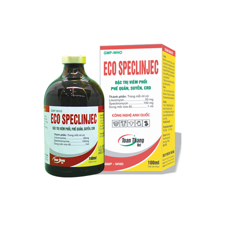Eco Speclinjec - Treatment for bronchopneumonia, bronchitis, asthma, and chronic respiratory disease (CRD).