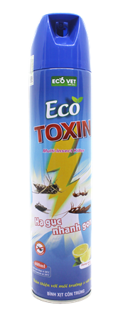 ECO TOXIN (hương chanh) - Tiêu diệt nhanh: Ruồi, muỗi, kiến, gián...Hạ gục nhanh gọn