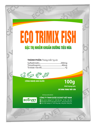 ECO TRIMIX FISH - Đặc trị nhiễm khuẩn đường tiêu hoá trên cá, tôm