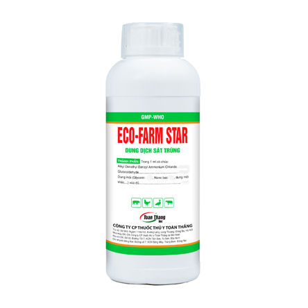 ECO - FARM STAR - Dung dịch sát trùng  tiêu diệt virus, vi khuẩn, phòng bệnh