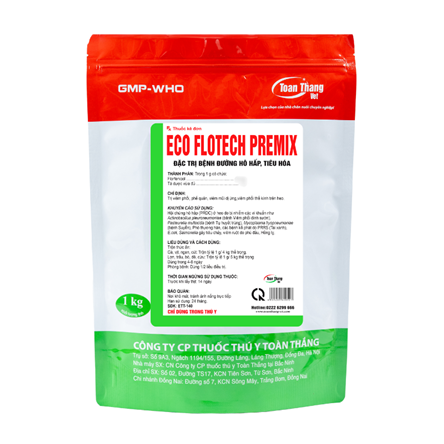 ECO - FLOTECH PREMIX - Đặc trị bệnh đường hô hấp, tiêu hóa.