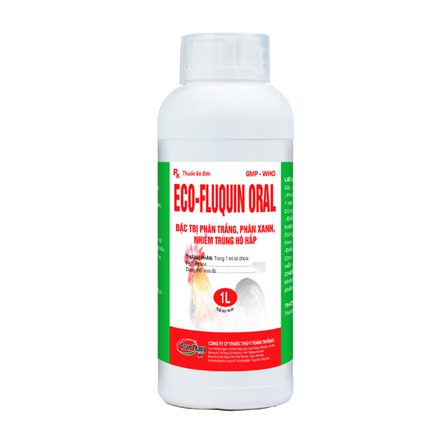 ECO FLUQUIN ORAL - Đặc trị phân trắng, phân xanh, nhiễm trùng hô hấp