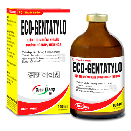 ECO GENTATYLO - Đặc trị nhiễm khuẩn đường hô hấp, tiêu hóa