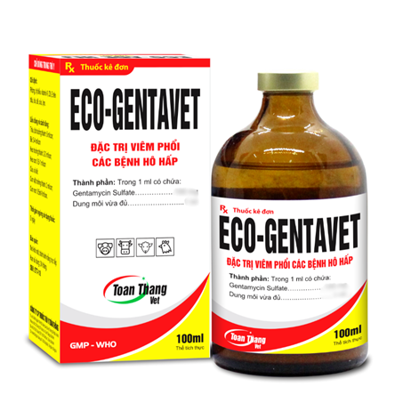 Eco Gentavet - Đặc trị viêm phổi, các bệnh đường hô hấp