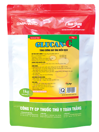 GLUCAN-C - CHẾ PHẨM SINH HỌC TĂNG MIỄN DỊCH GIÚP GIẢM TIÊU CHẢY VÀ TĂNG TRỌNG