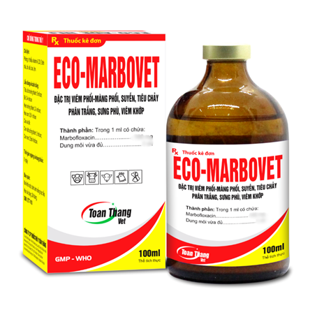 MARBOVET - Đặc trị viêm phổi, màng phổi, suyễn, tiêu chảy phân trắng, sưng phù, viêm khớp