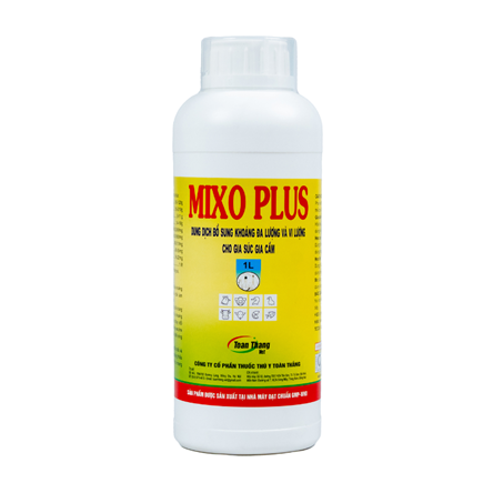 MIXO PLUS - DUNG DỊCH BỔ SUNG KHOÁNG ĐA LƯỢNG VÀ VI  LƯỢNG CHO GIA SÚC, GIA CẦM