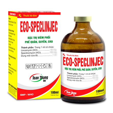 Eco Speclinjec - Đặc trị viêm phổi, viêm phế quản, suyễn CRD
