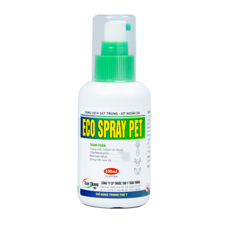 ECO - SPRAY PET  - Xịt trị ghẻ, ve rận, bọ chét trên chó.