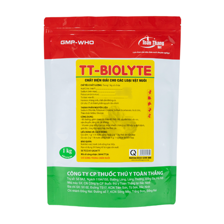 TT - BIOLYTE - Chất điện giải cho vật nuôi.