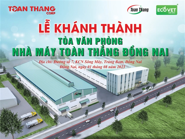Lễ khánh thành tòa văn phòng nhà máy Toàn Thắng Đồng Nai - Ngày 01 tháng 08 năm 2023